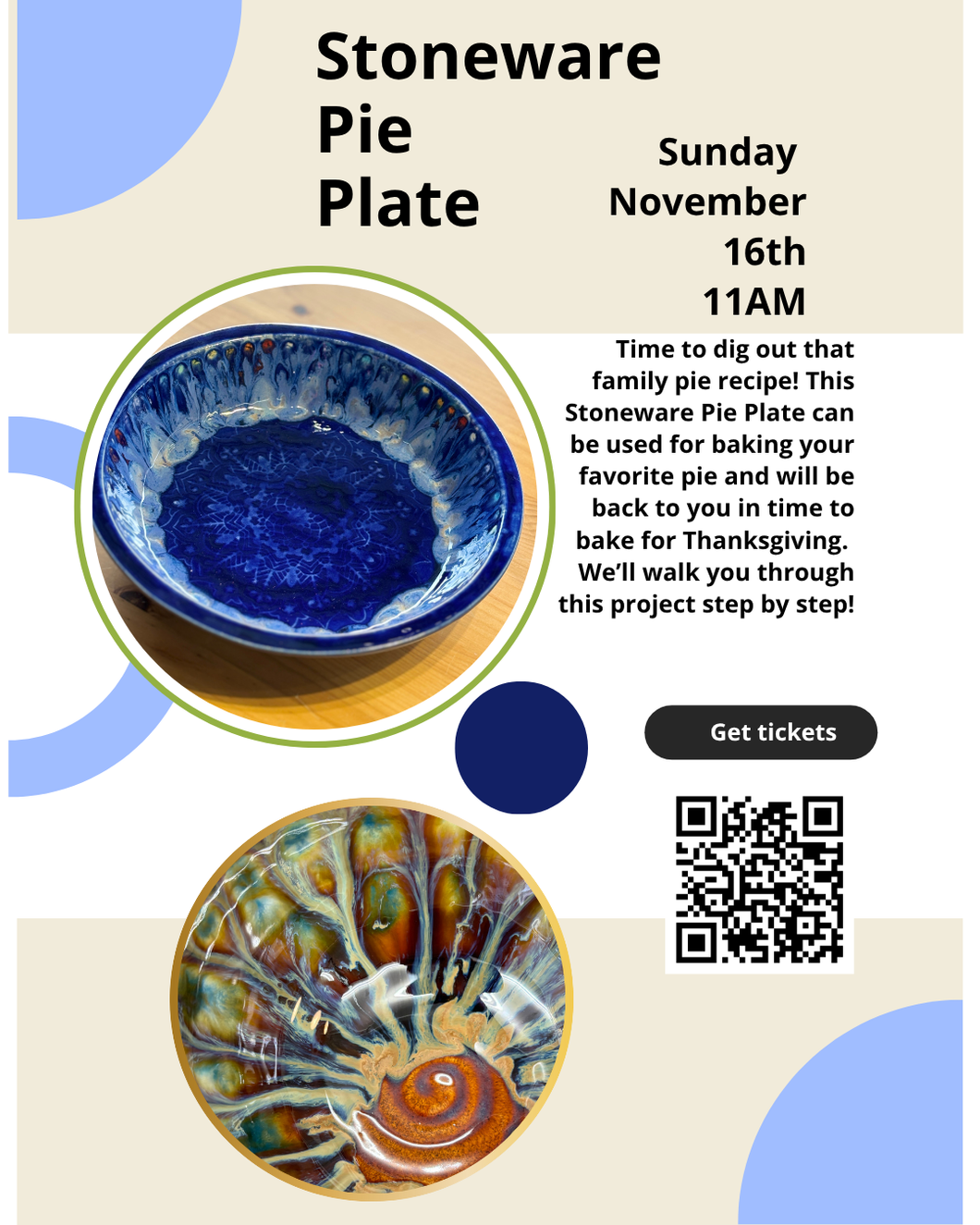 Stoneware Pie Plate