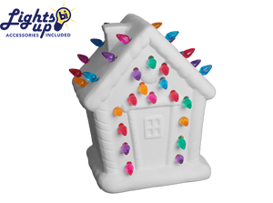 Lighted Gingerbread House