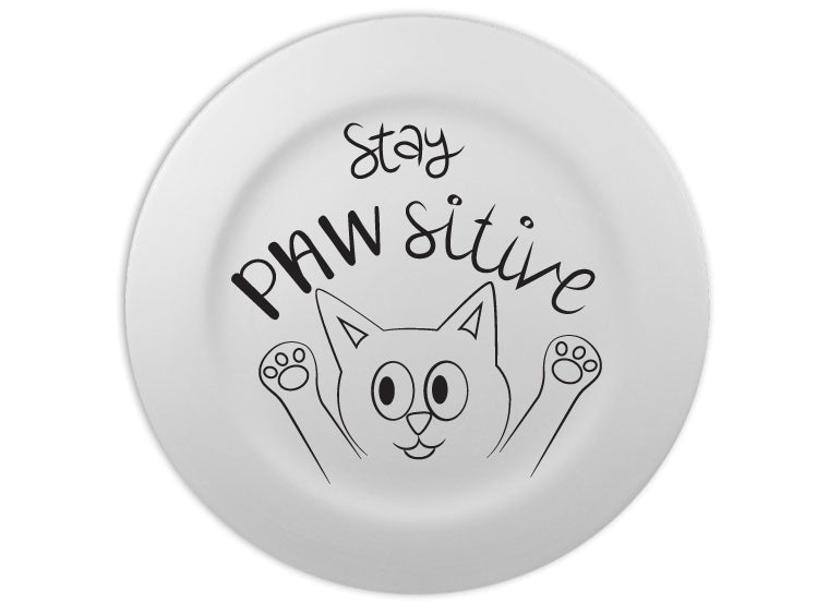 Pawsitive Kitty Plate