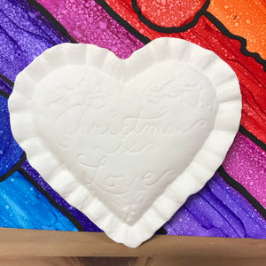 Ruffle Heart Ornaments