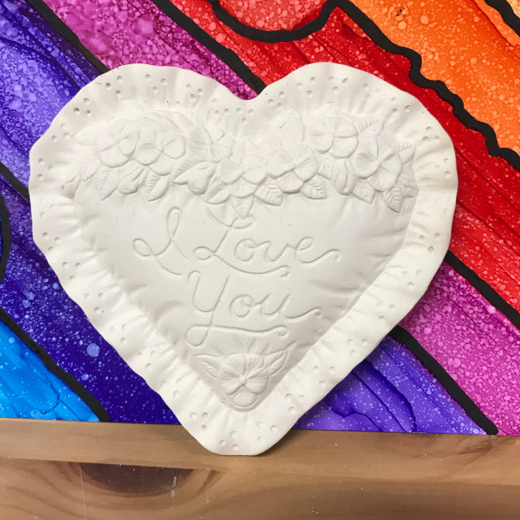 Ruffle Heart Ornaments