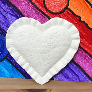 Ruffle Heart Ornaments
