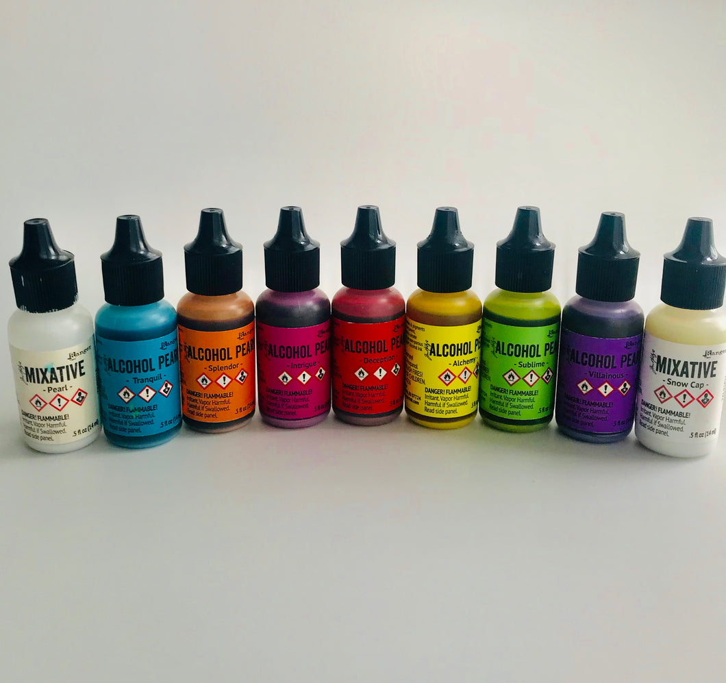 Pearl Alcohol Inks, Alloys & Mixatives