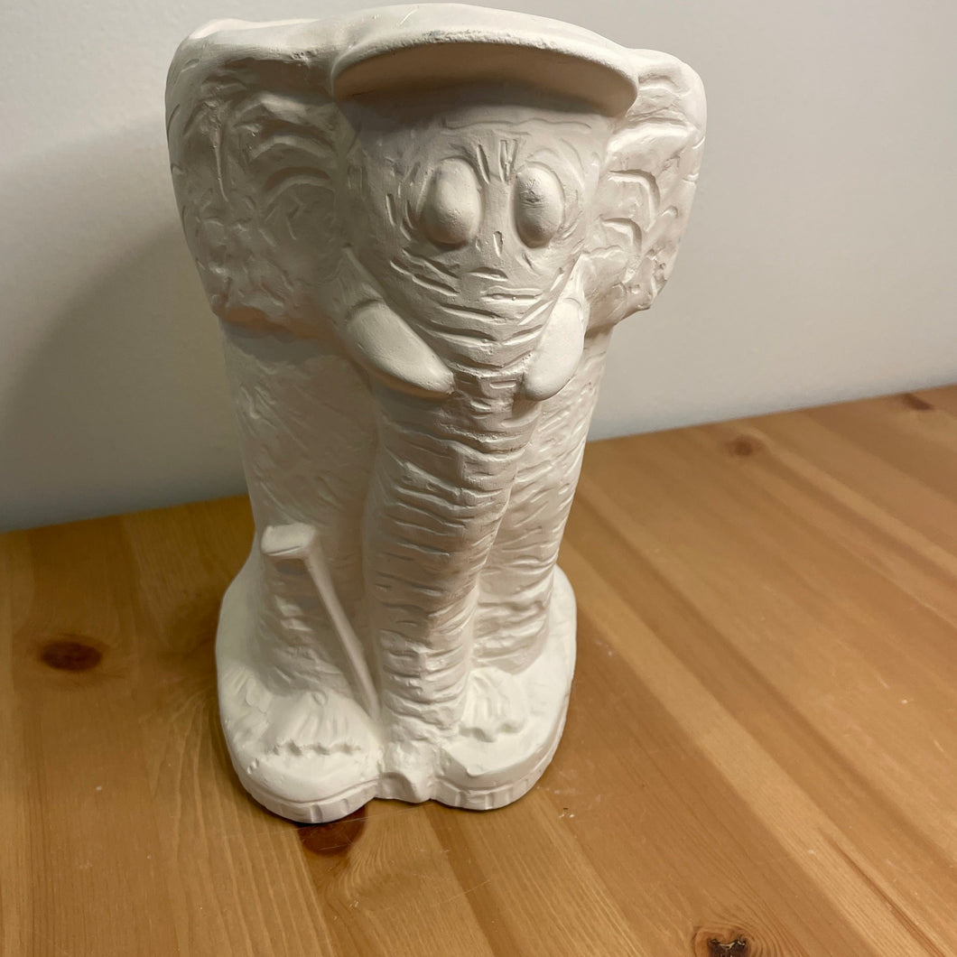 Golfing Elephant Planter