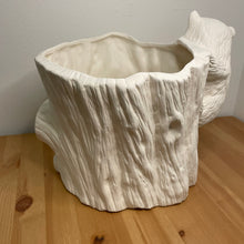 Load image into Gallery viewer, Raccoon Stump Planter
