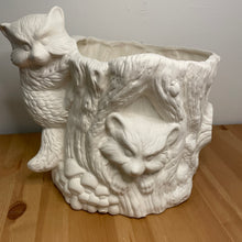 Load image into Gallery viewer, Raccoon Stump Planter
