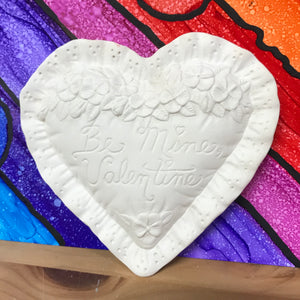 Ruffle Heart Ornaments